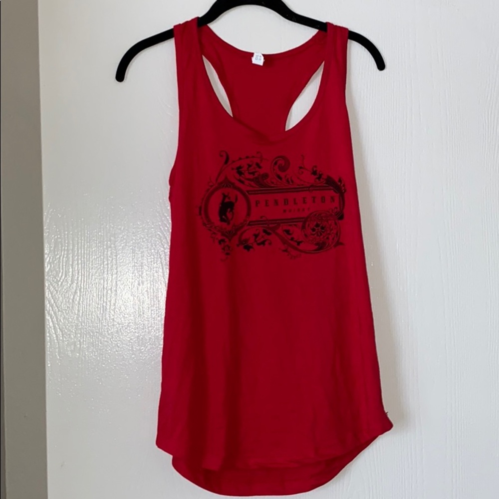 Red flowy tank top!